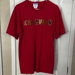 Champion Red Short Sleeve Tee